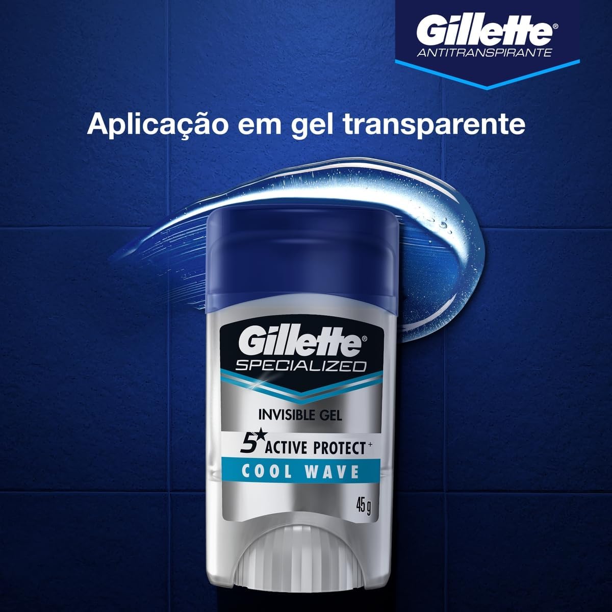 Gillette Desodorante Antitranspirante em Gel Cool Wave 45 g